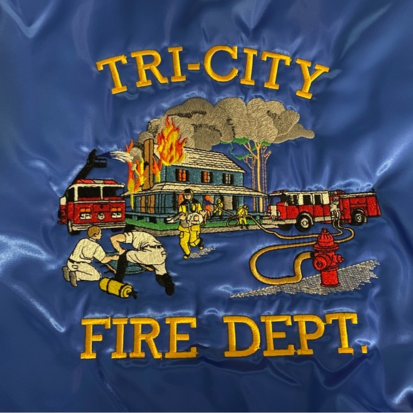 Tri City Fire Department varsity style jacket - Picture 2 of 6